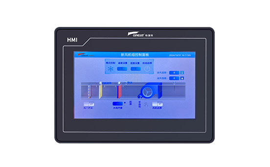 新風(fēng)機組控制面板